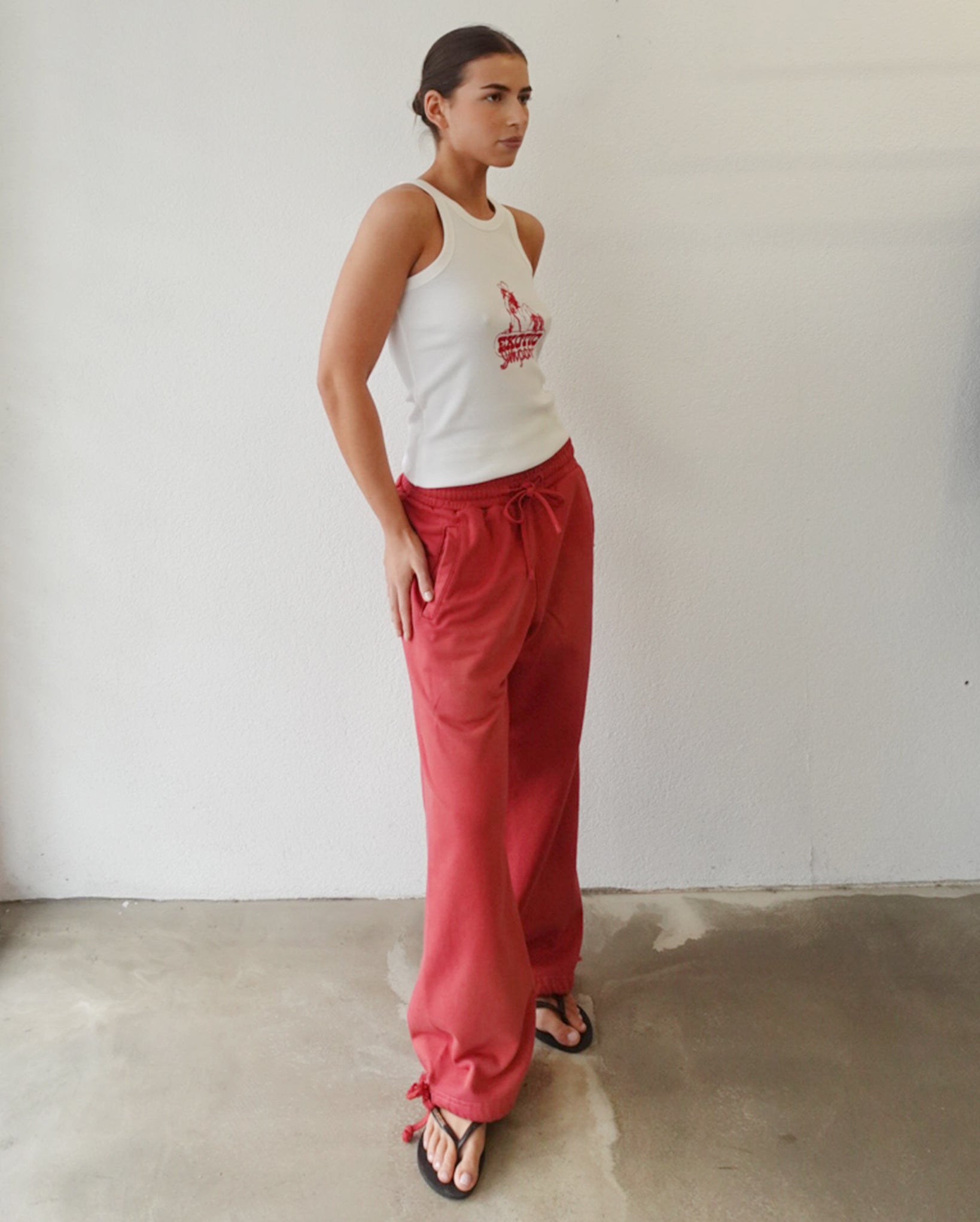 Tracksuit Bottoms (Red Wash)