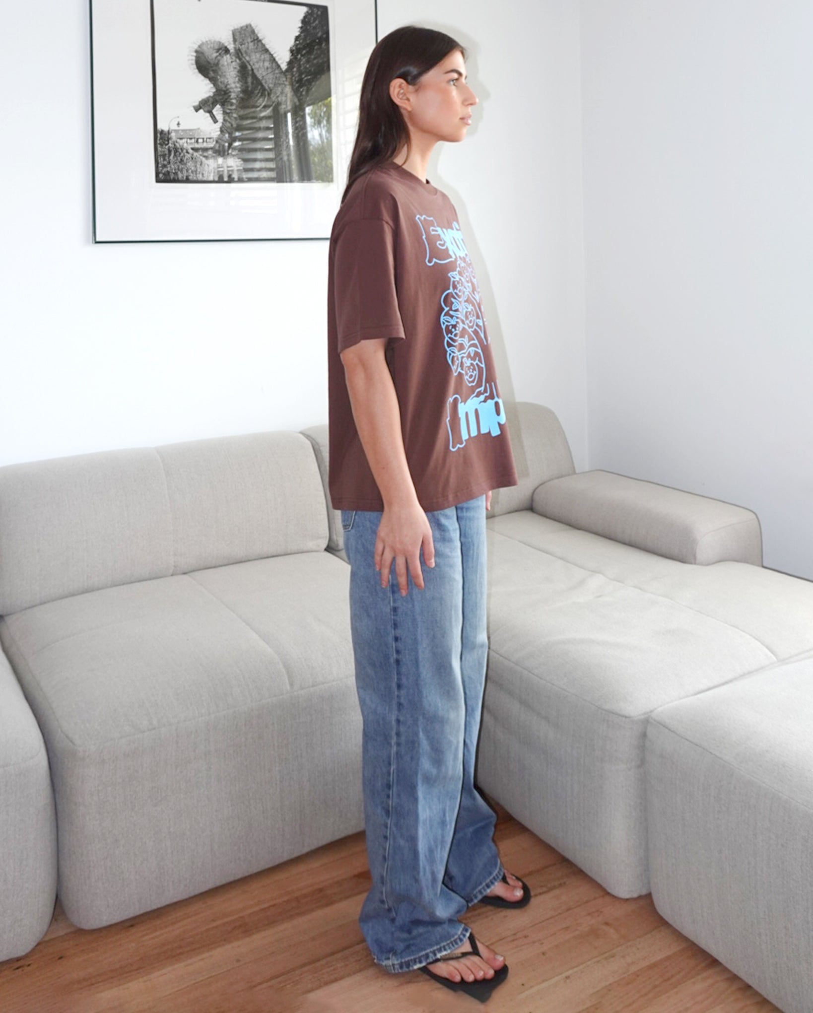 Smiley Apples T-Shirt (Brown)