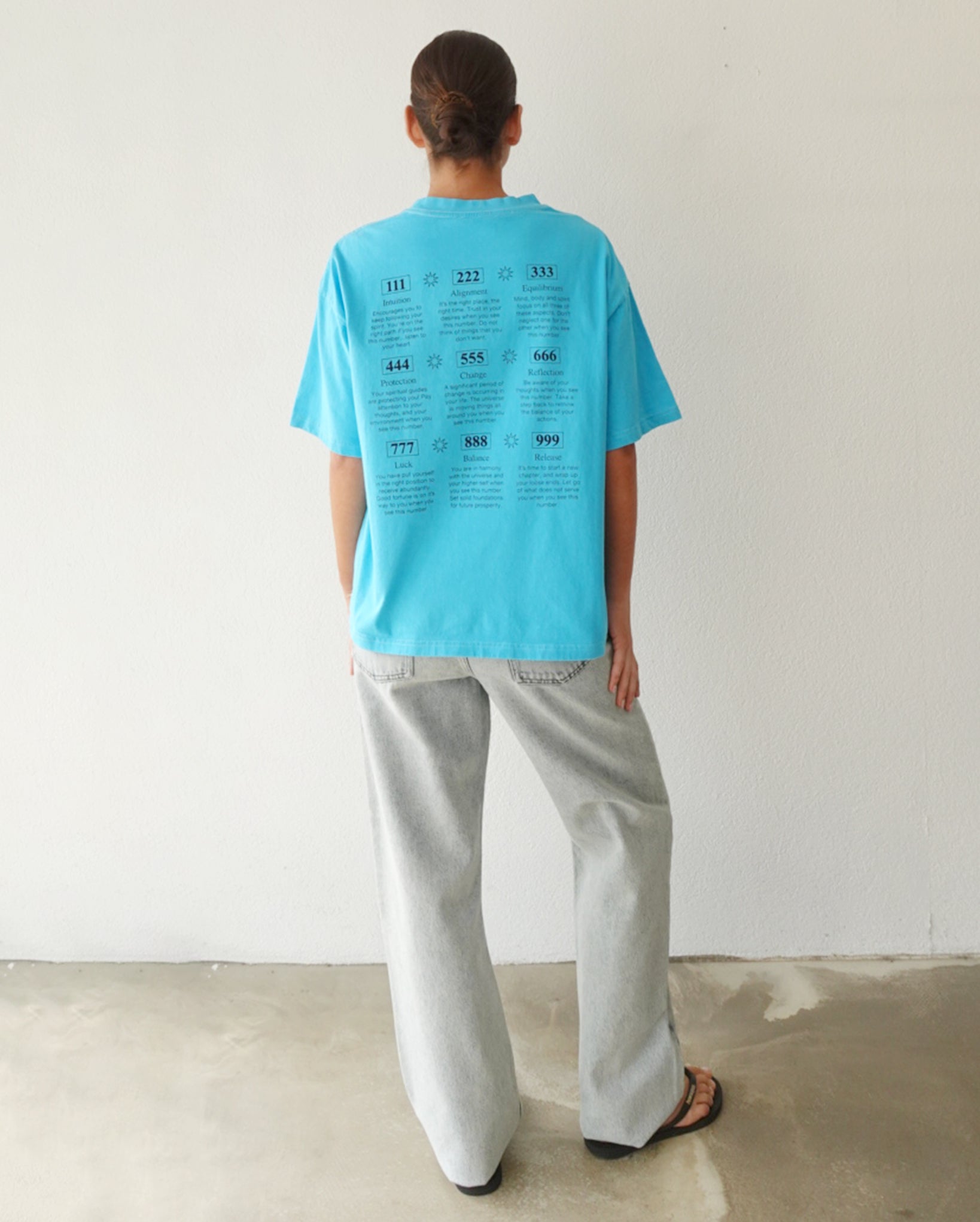 Angel Numbers T-Shirt (Baby Blue)