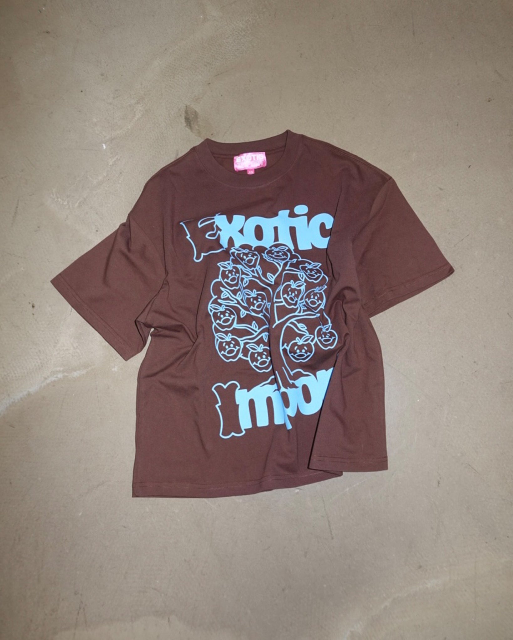 Smiley Apples T-Shirt (Brown)