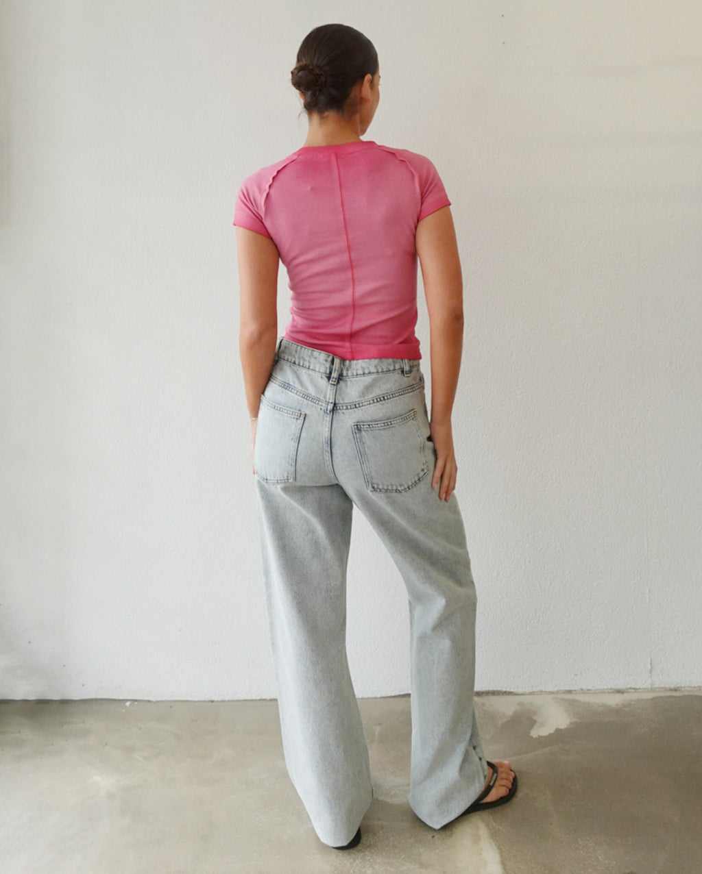 Wash Crop Top (Pink)