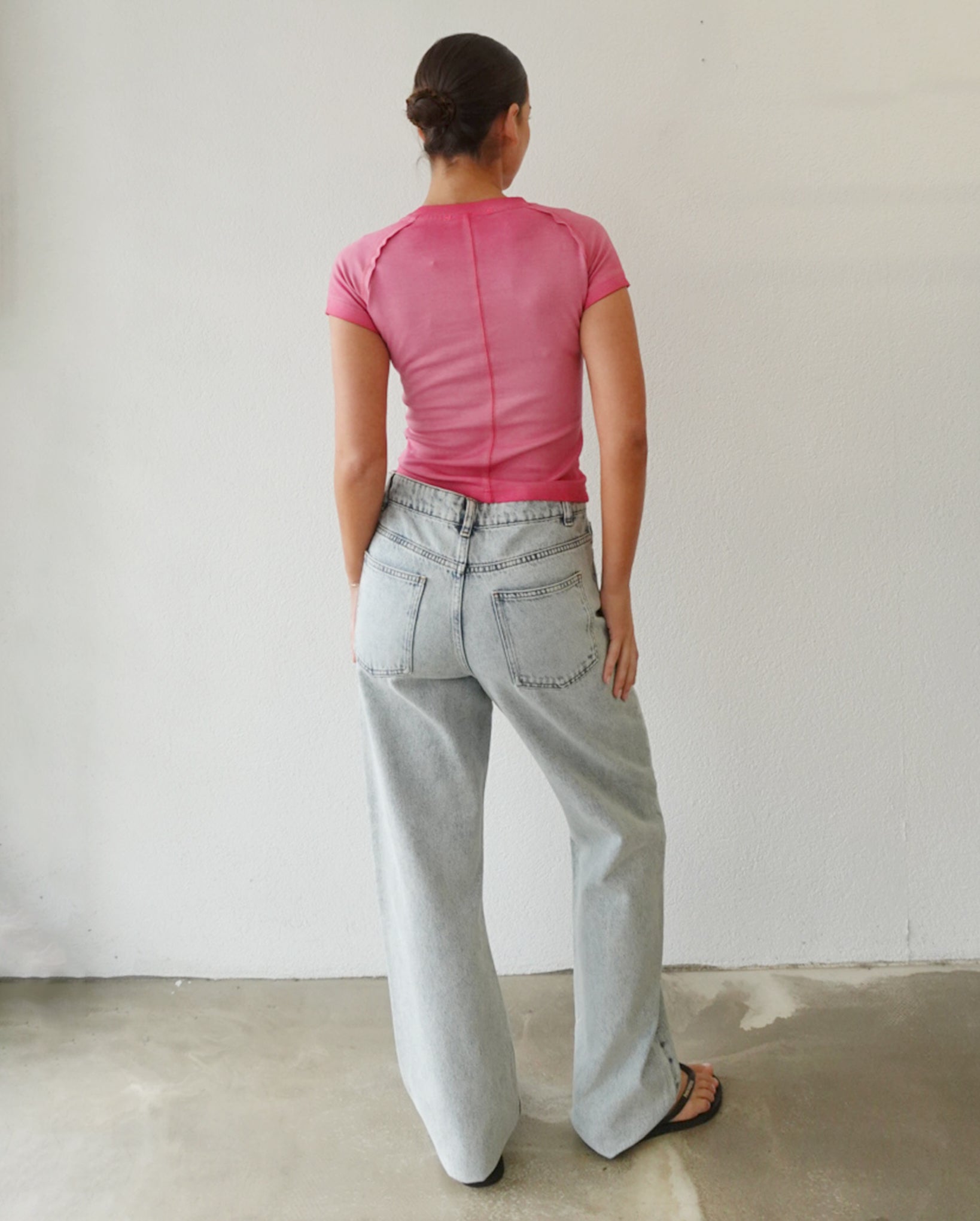 Wash Crop Top (Pink)