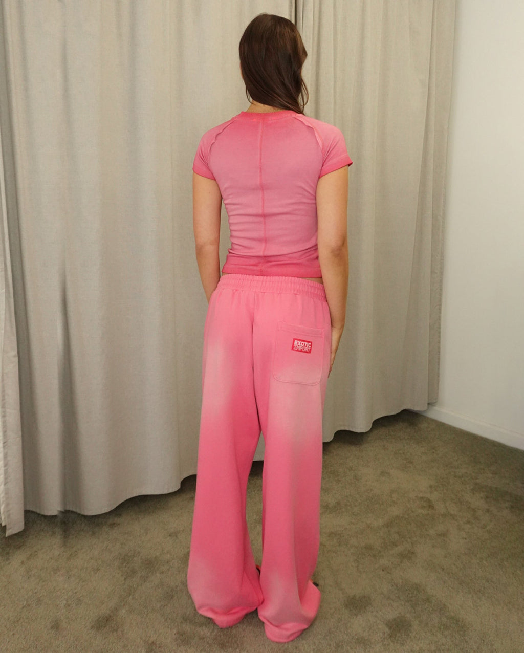 Wash Crop Top (Pink)