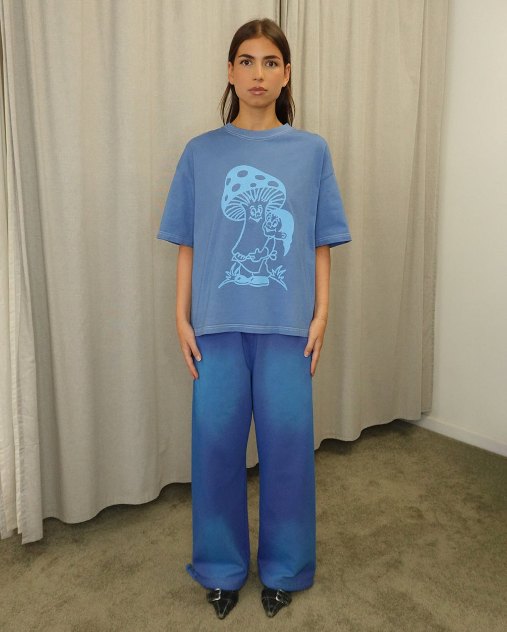 Exotic Mushrooms T-Shirt (Navy Blue)