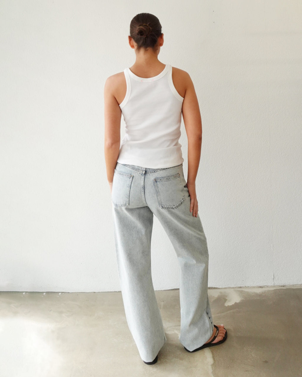 Cowgirl Ribbed Tank Top (White)