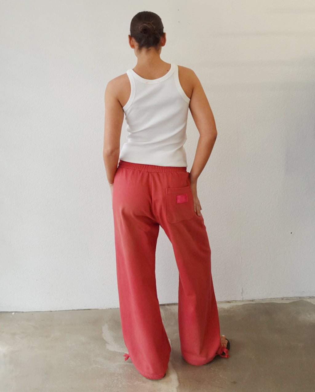 Tracksuit Bottoms (Red Wash)