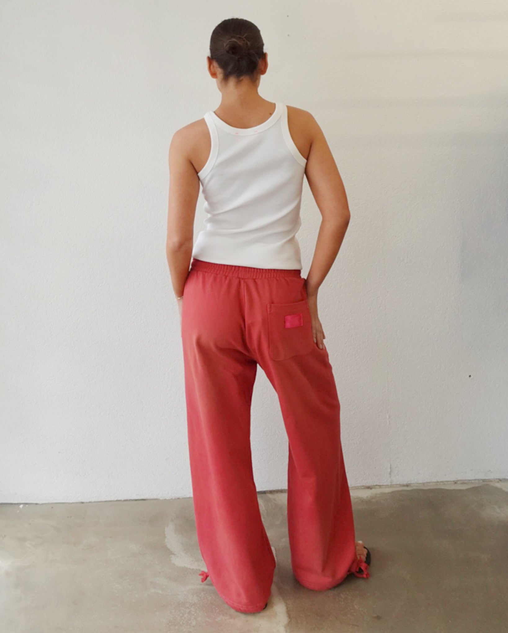 Tracksuit Bottoms (Red Wash)