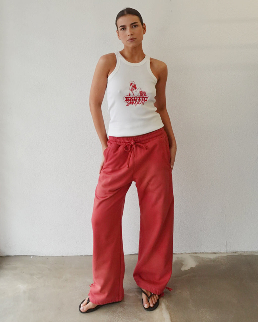 Tracksuit Bottoms (Red Wash)