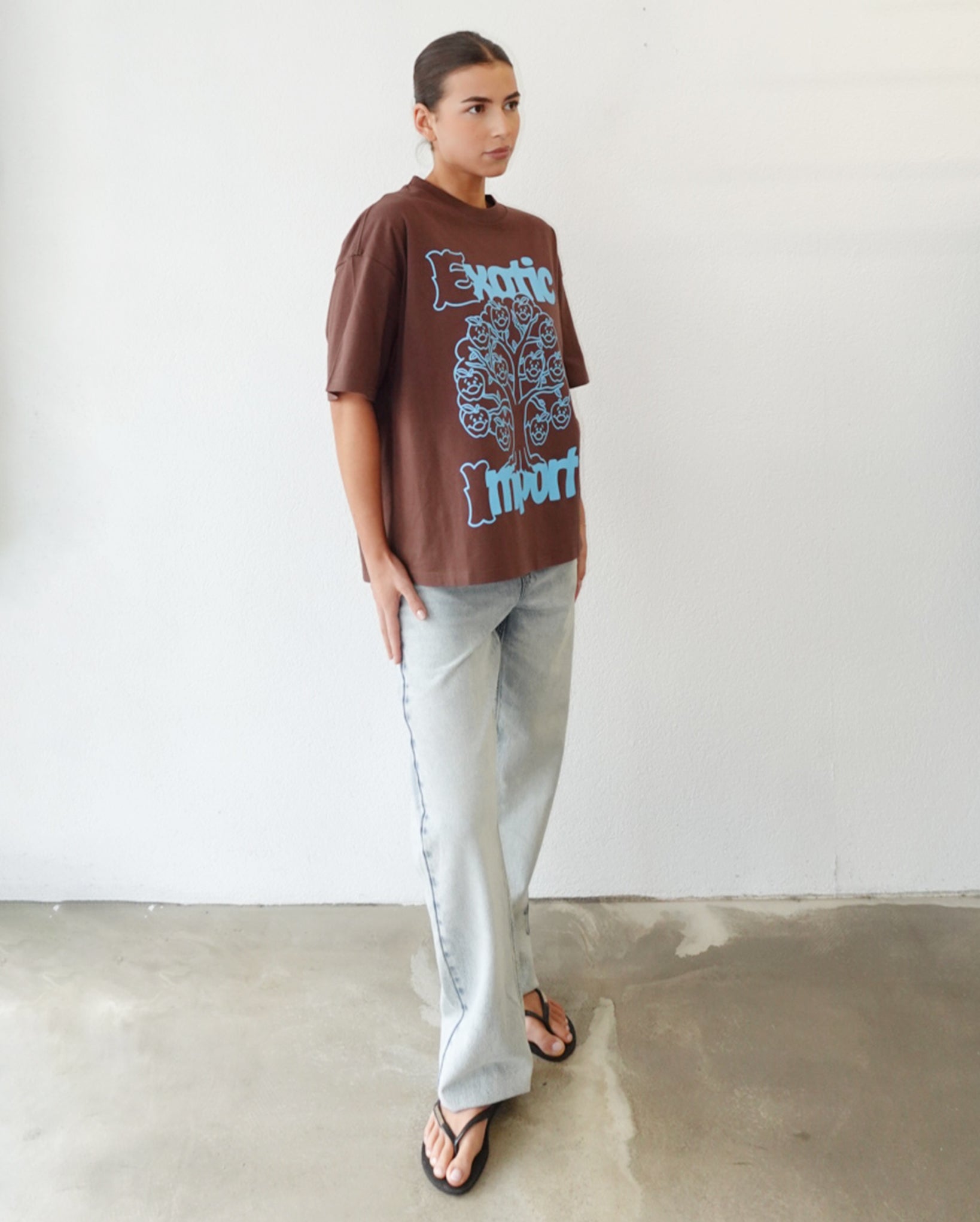 Smiley Apples T-Shirt (Brown)