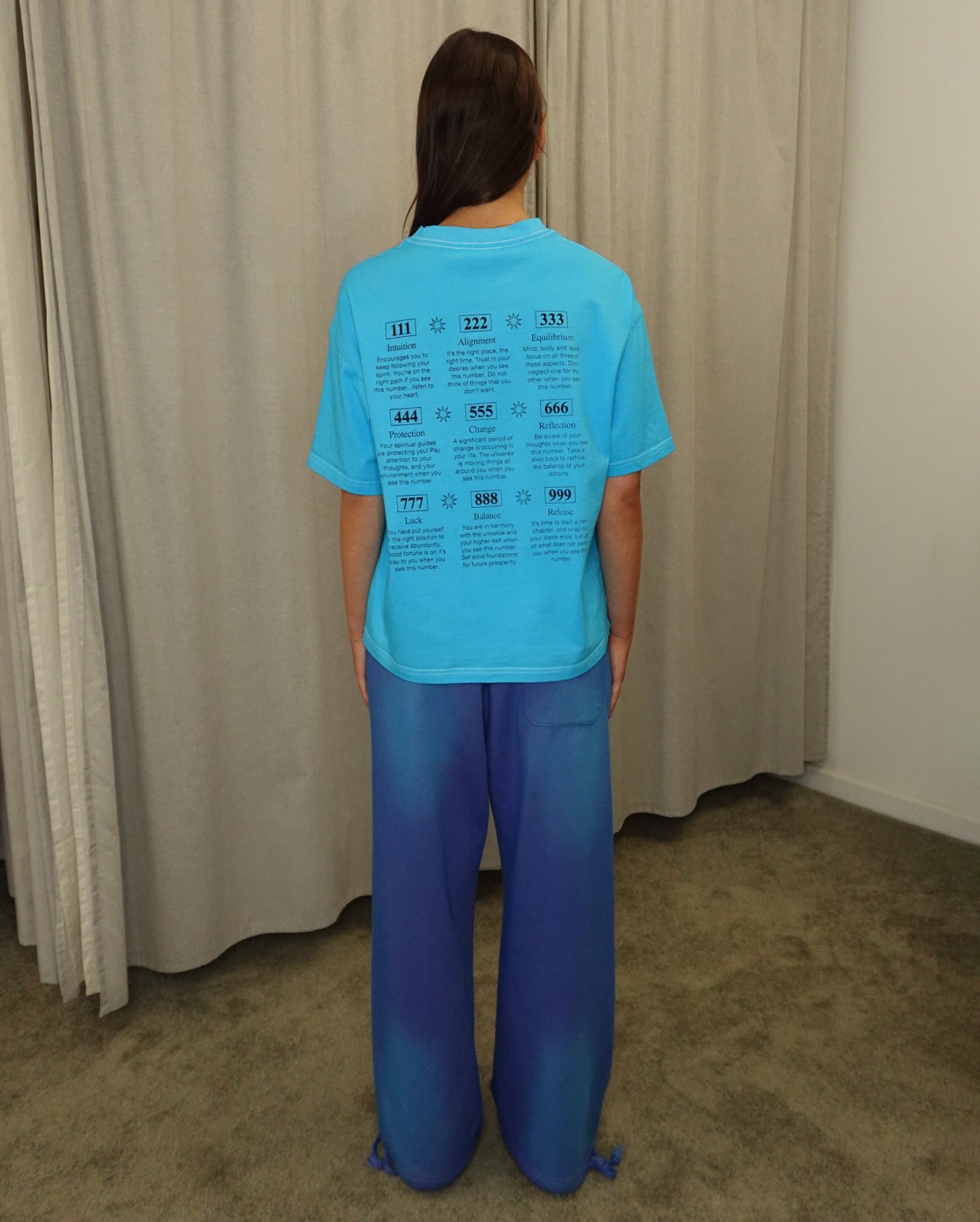 Angel Numbers T-Shirt (Baby Blue)