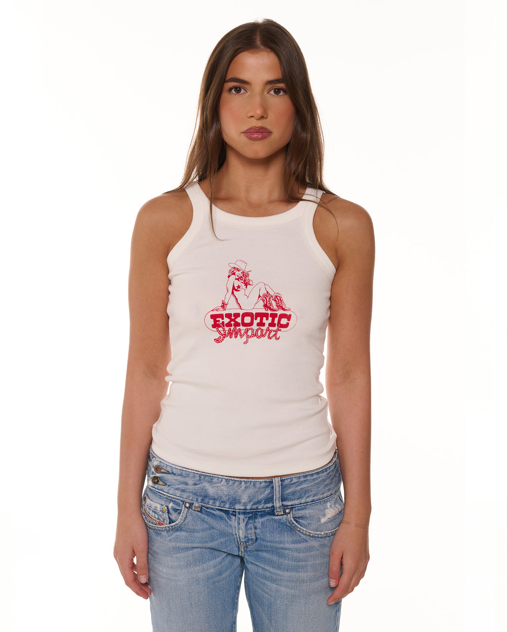 Cowgirl Ribbed Tank Top