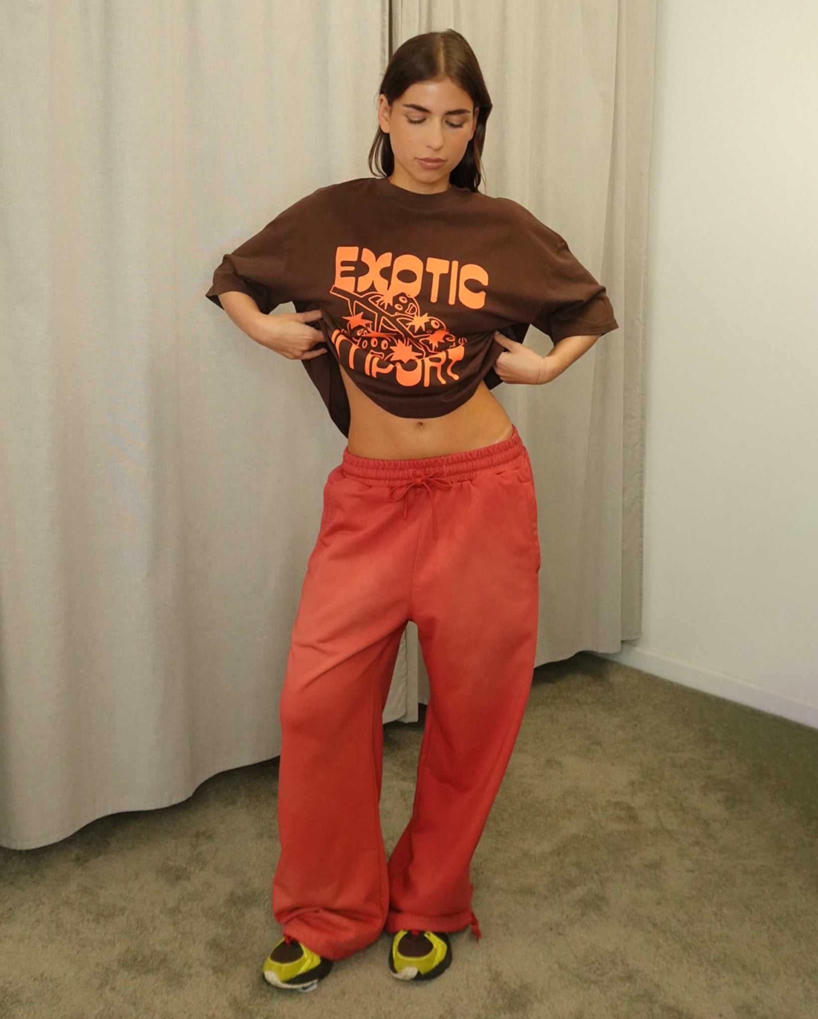 Tracksuit Bottoms (Red Wash)