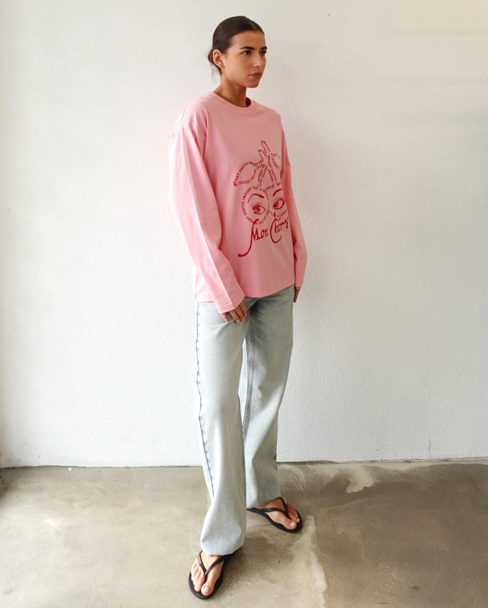 Mon Chéri Long Sleeve T-Shirt (Pink)