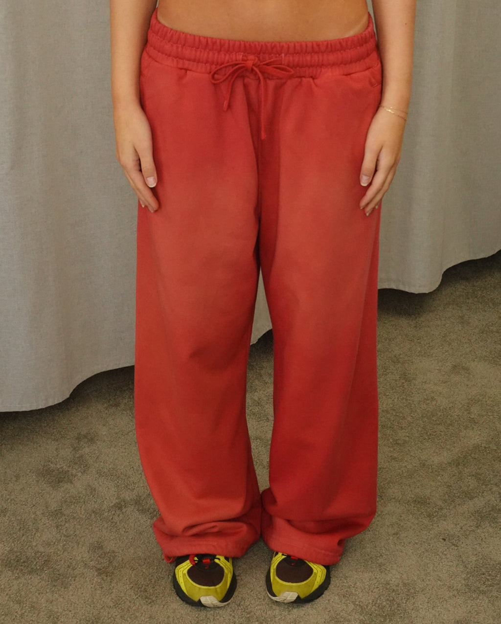 Tracksuit Bottoms (Red Wash)